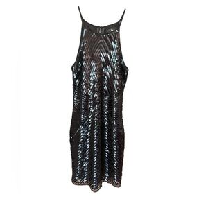 EUC Lulus Black Sequin Dress Size S